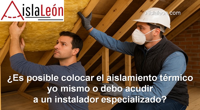 Es posible colocar el aislamiento térmico yo mismo o debo acudir a un instalador especializado