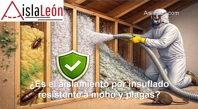 Es el aislamiento por insuflado resistente a moho y plagas