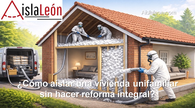 Cómo aislar una vivienda unifamiliar sin hacer reforma integral