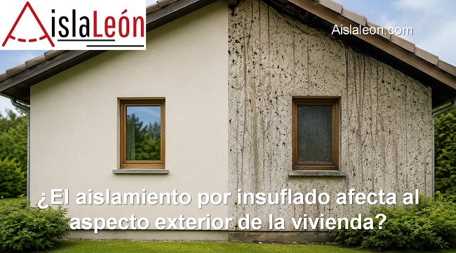 el aislamiento por insuflado afecta al aspecto exterior de la vivienda