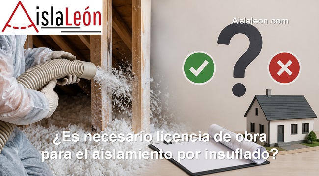 Es necesario licencia de obra para el aislamiento por insuflado