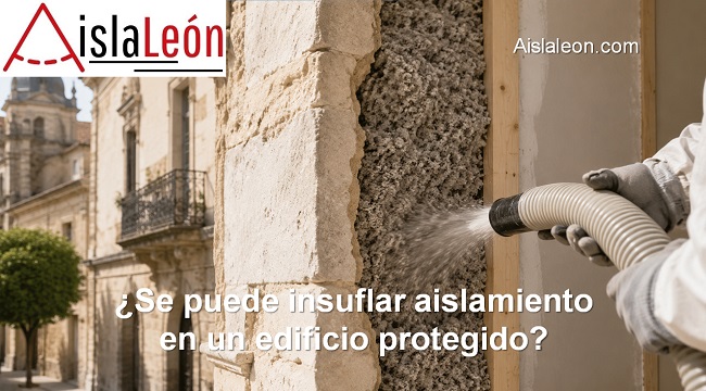 Se puede insuflar aislamiento en un edificio protegido