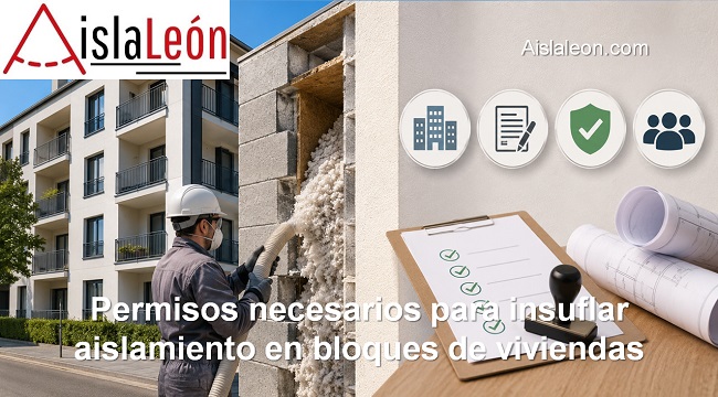 Permisos necesarios para insuflar aislamiento en bloques de viviendas