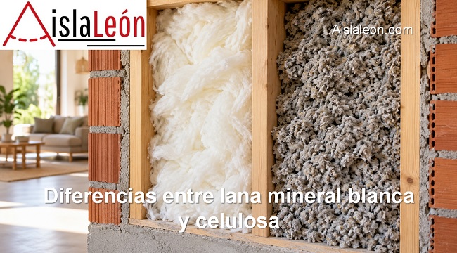Diferencias entre lana mineral blanca y celulosa
